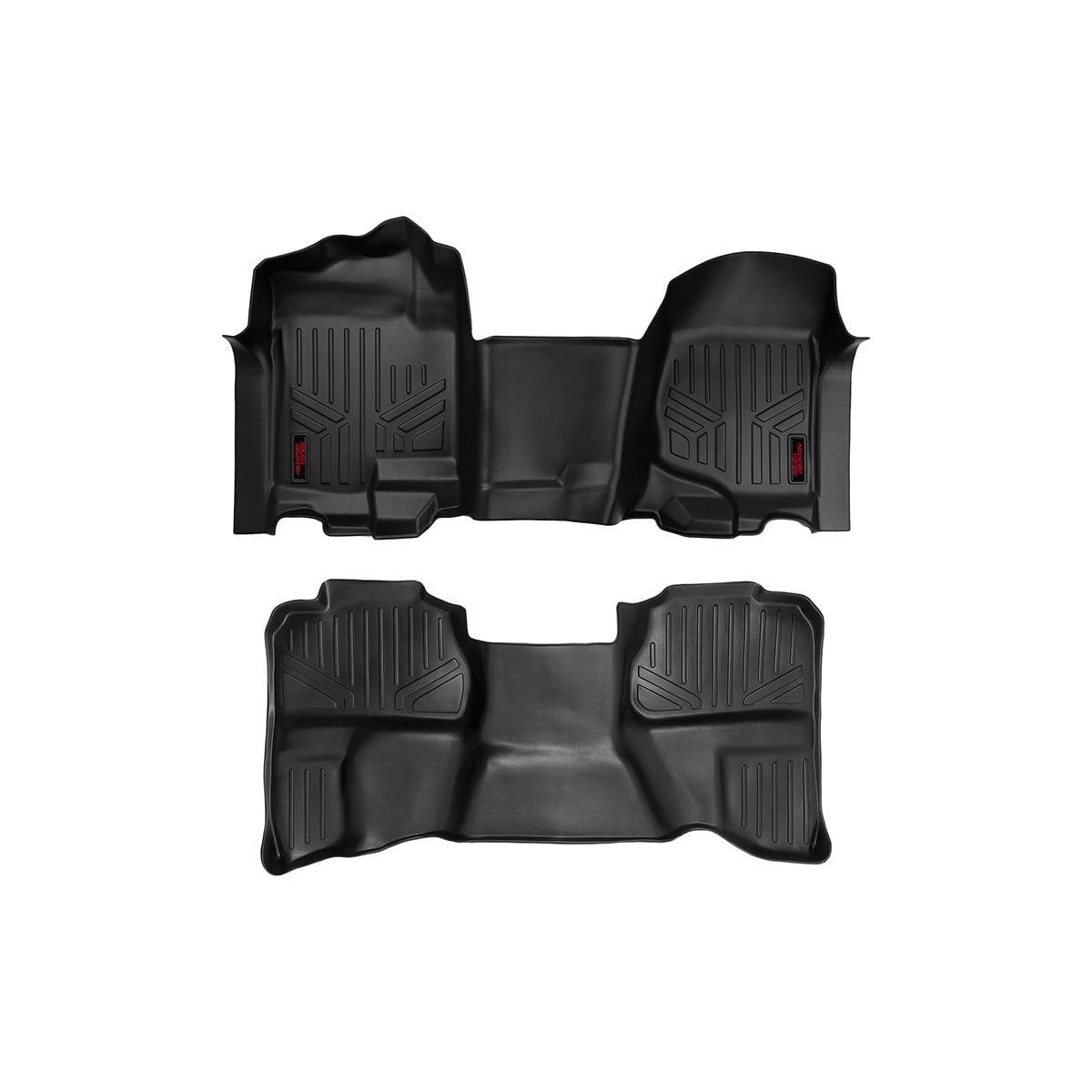 ROUGH COUNTRY Floor Mats | FR & RR | OV Hump | Ext Cb | Chevy/GMC 1500/2500HD (07-14) | M-21072