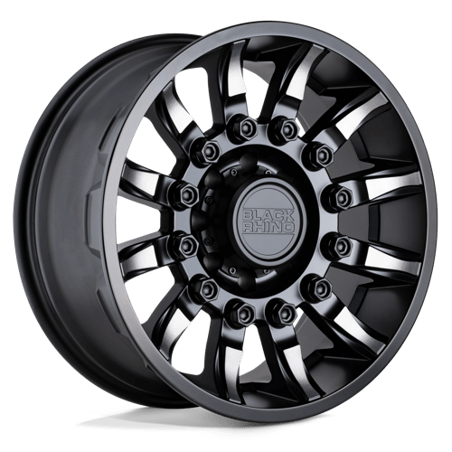 Black Rhino Hard Alloys MISSION MATTE BLACK W/ MACHINED TINTED SPOKES