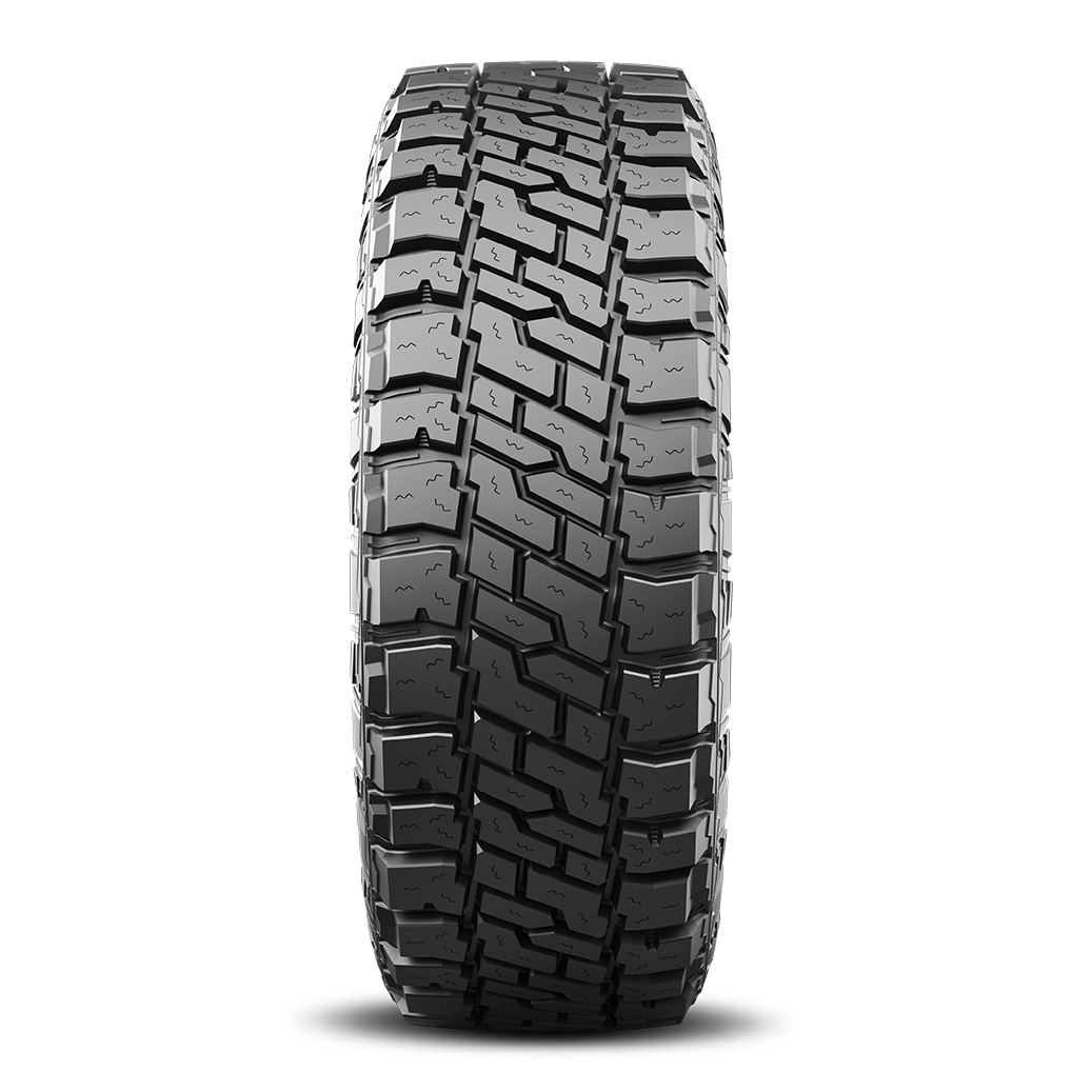 Mickey Thompson Tires BAJA LEGEND EXP all-terrain tire designed for durability and traction on and off-road.