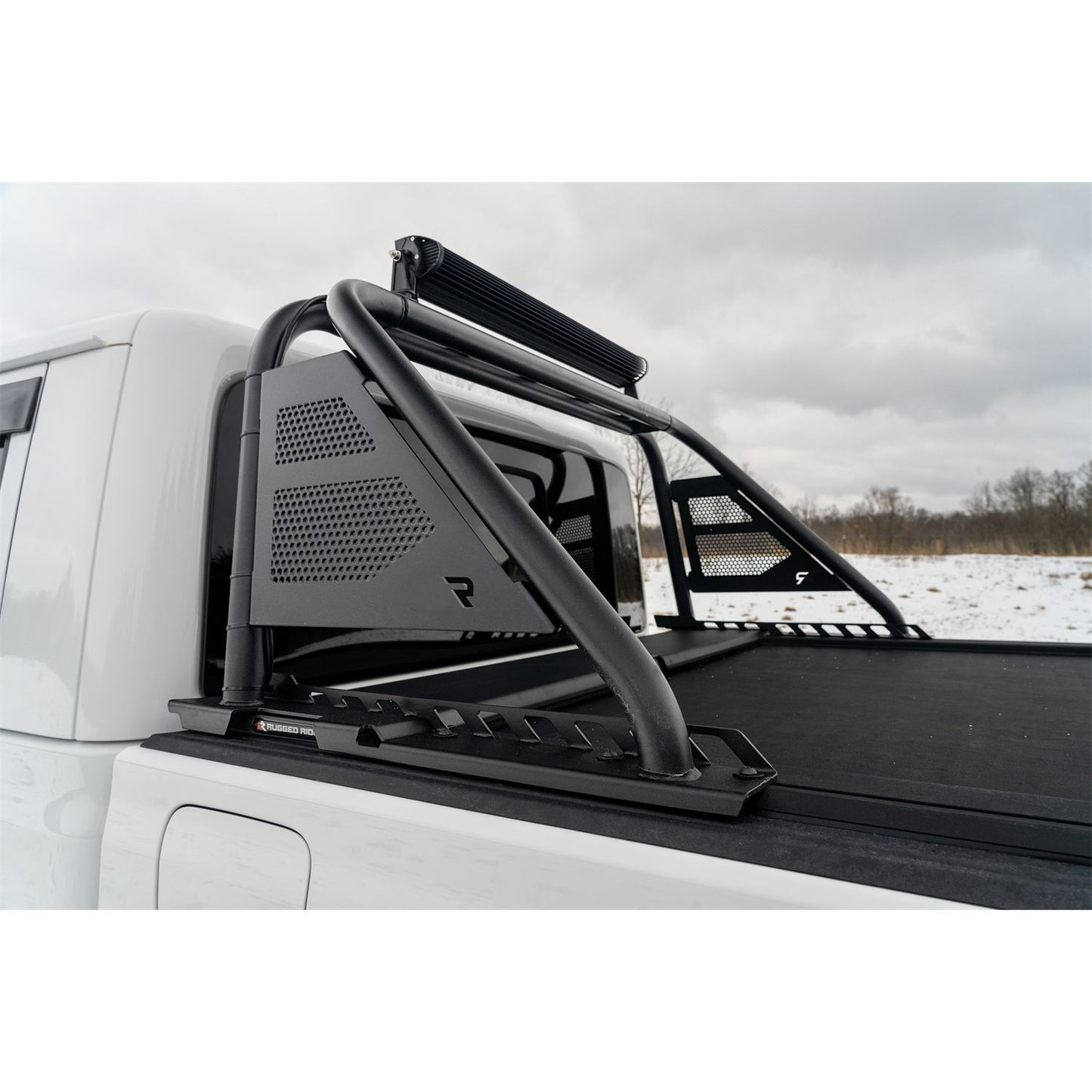N-Fab | ARC Sports Bar 20-24 Jp Gladiator TX Blk RllNLck/Rged Rdge Armis Bed Cover Only | J19BR-RLT