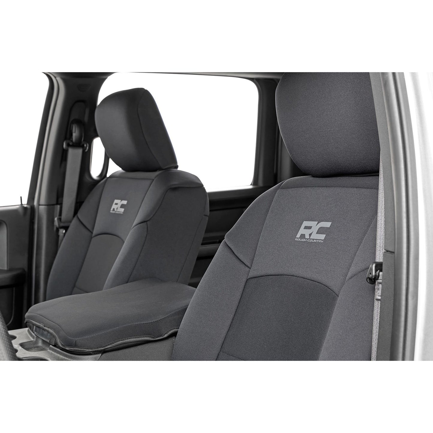 ROUGH COUNTRY Seat Covers | FR & RR | 60/40 Rear Seat | Ram 2500 2WD/4WD (2019-2026) | 91044