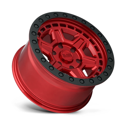 Black Rhino RENO CANDY RED W/ BLACK RING & BOLTS