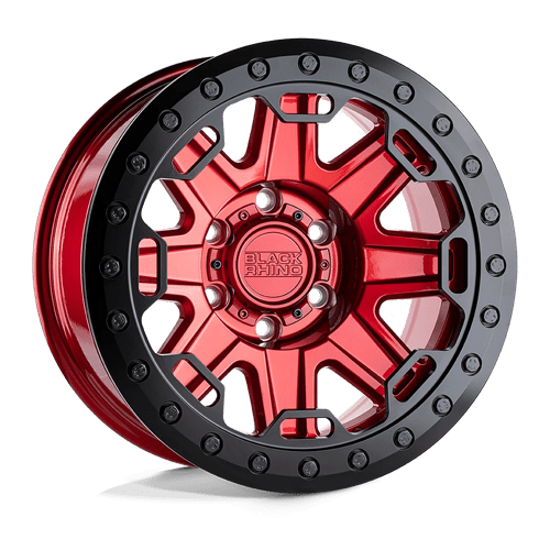 Black Rhino Hard Alloys RIFT BEADLOCK CANDY RED W/ BLACK RING