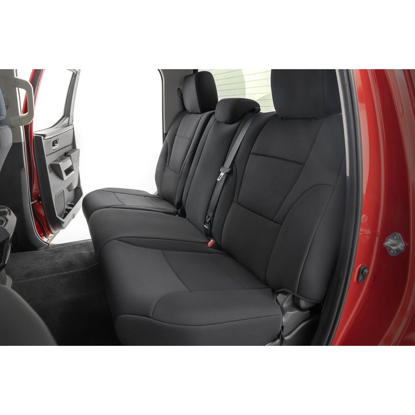 ROUGH COUNTRY Seat Covers | No Rear Cup Holder | Toyota Tundra 2WD/4WD (2022-2025) | 91054