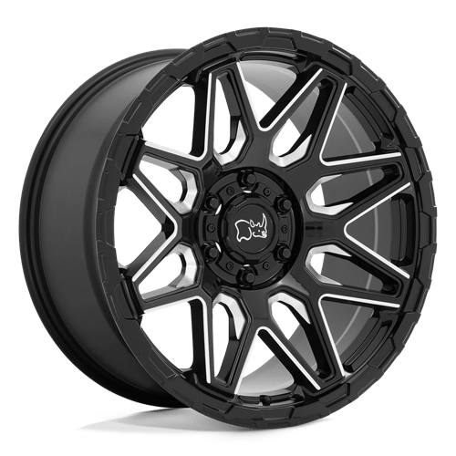 Black Rhino Hard Alloys SHOCKWAVE GLOSS BLACK WITH MILLED SPOKES