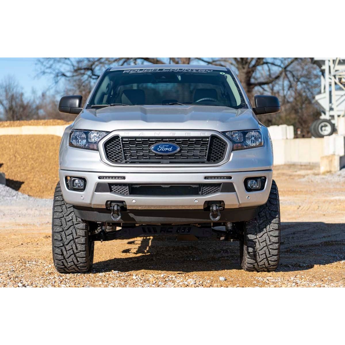 ROUGH COUNTRY Tow Hook Brackets | D-Ring Combo | Ford Ranger 2WD/4WD (2019-2023) | RS152