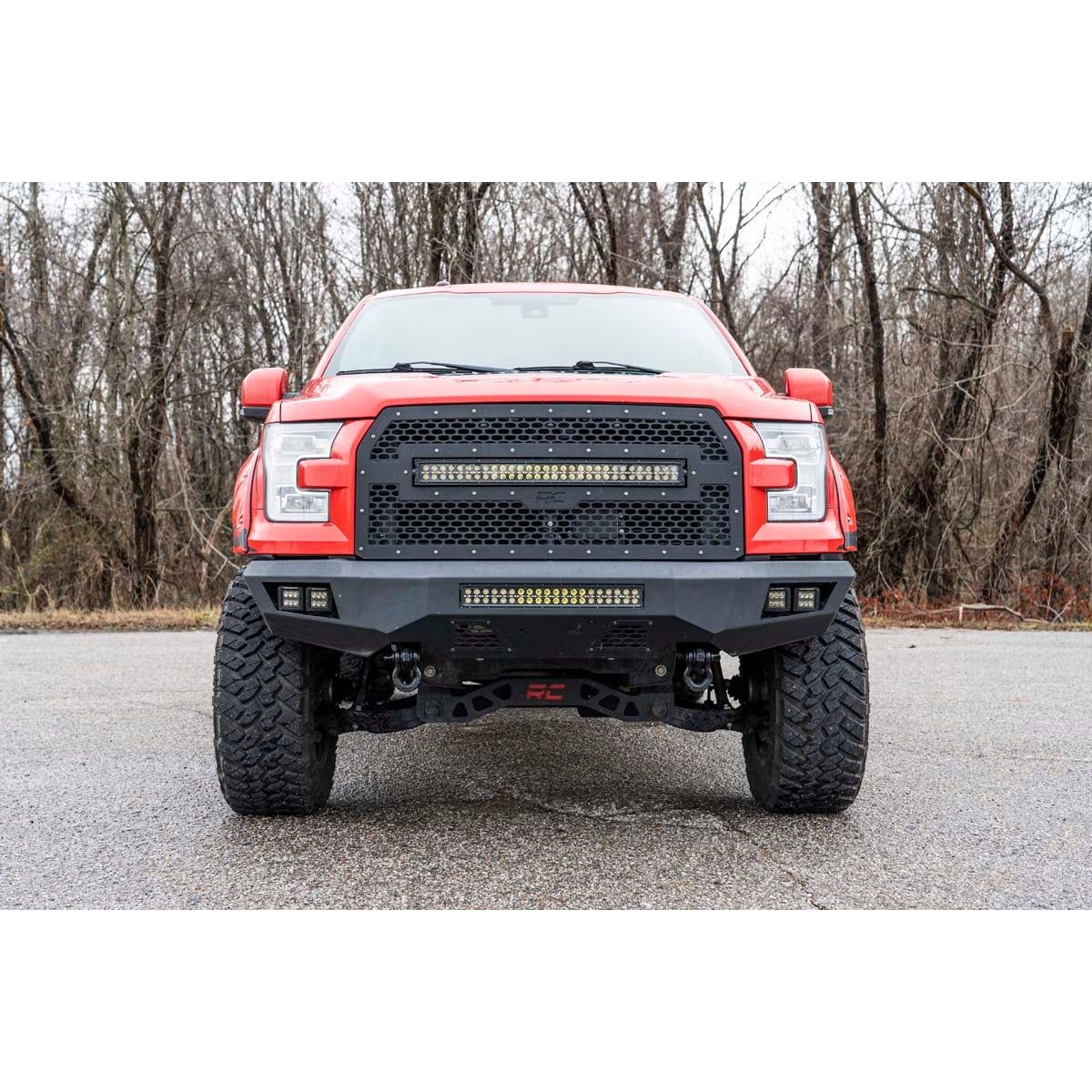 Rough Country W/ Standard D-Ring & Rubber Isolators Tow Hook Brackets I RS158