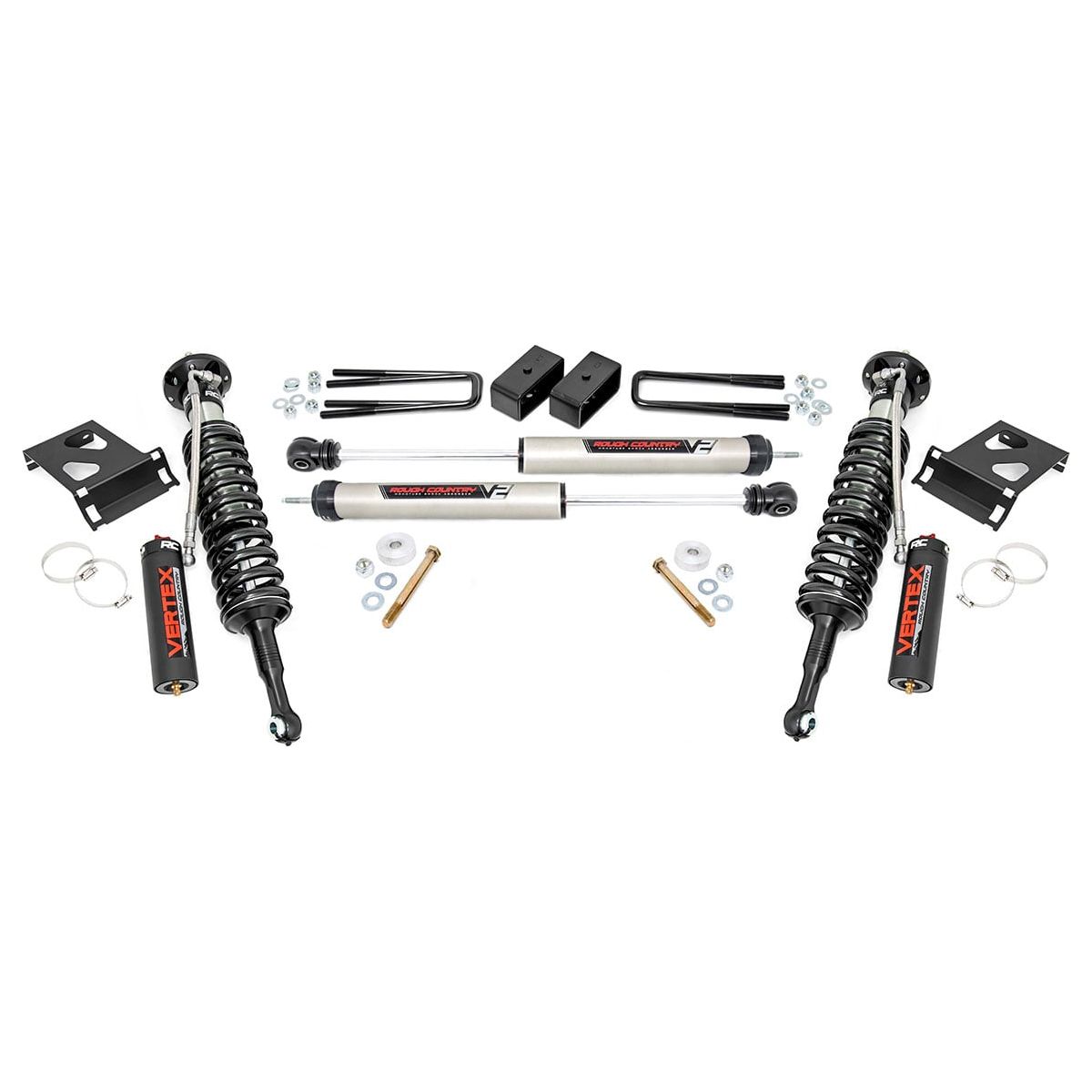 Rough Country Vertex Coilovers w/V2 Rear Shocks 3 Inch Lift Kit I 74557