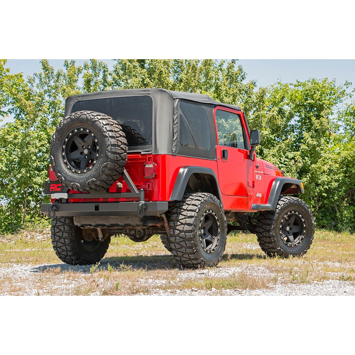 ROUGH COUNTRY Rear Bumper | Tire Carrier | Jeep Wrangler TJ (97-06)/Wrangler Unlimited (04-06) | 10592A