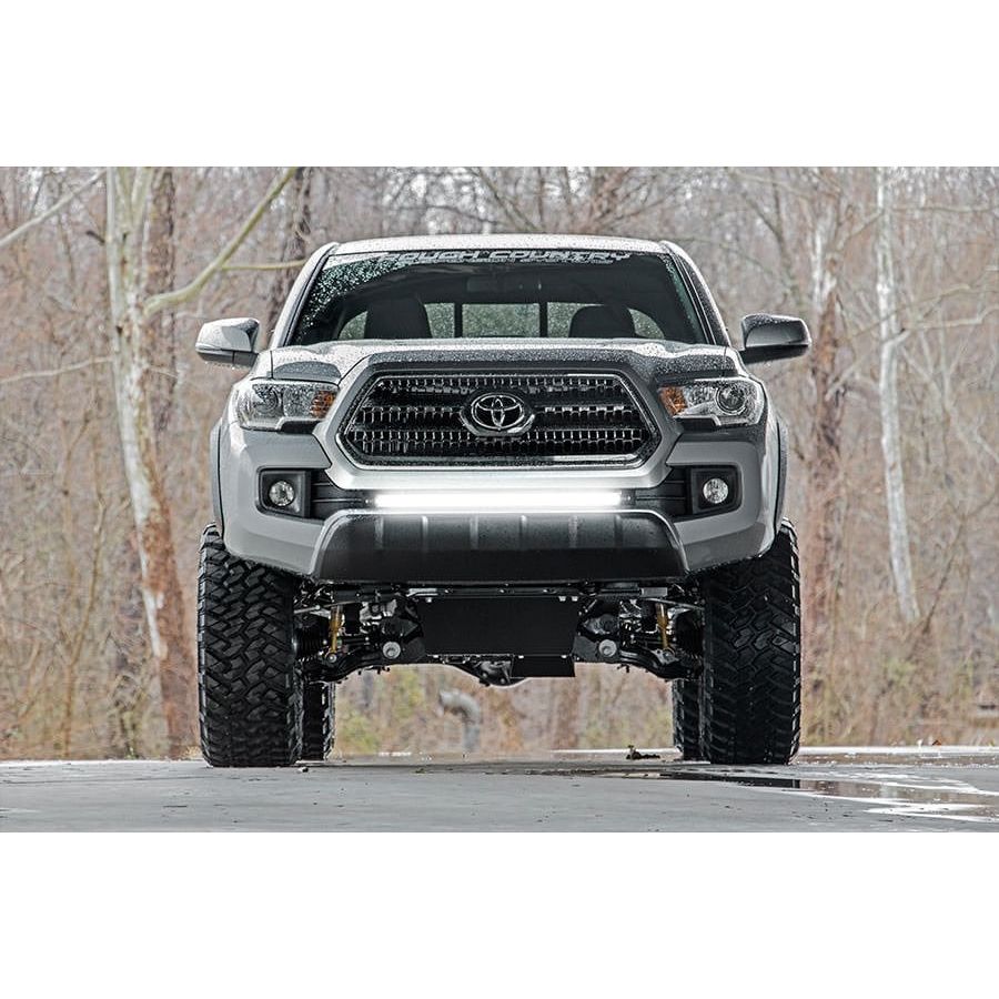 ROUGH COUNTRY LED Light Kit | Lower Grille Mount | 30" Black Single Row | Toyota Tacoma (16-23) | 70668