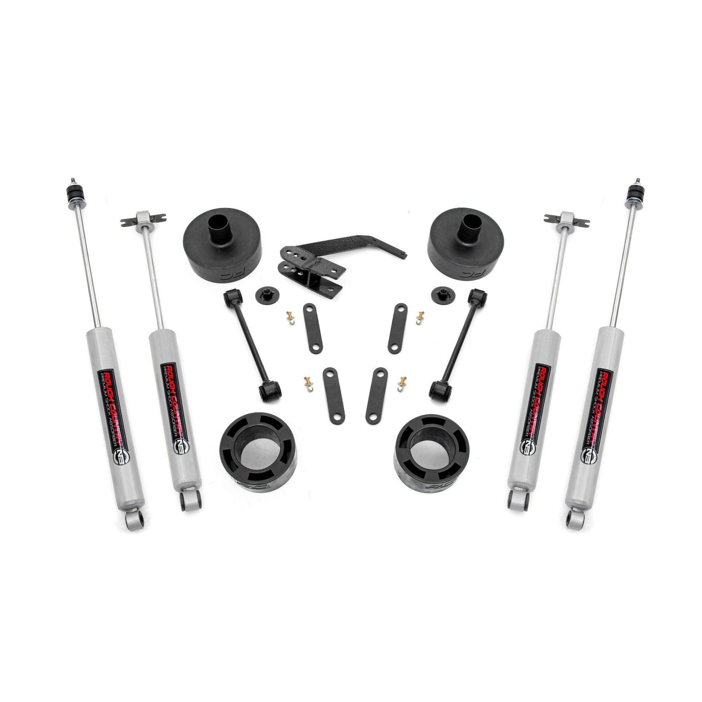 ROUGH COUNTRY 2.5 Inch Lift Kit | Spacers | N3 | Jeep Wrangler JK/Wrangler Unlimited (07-18) | 65730