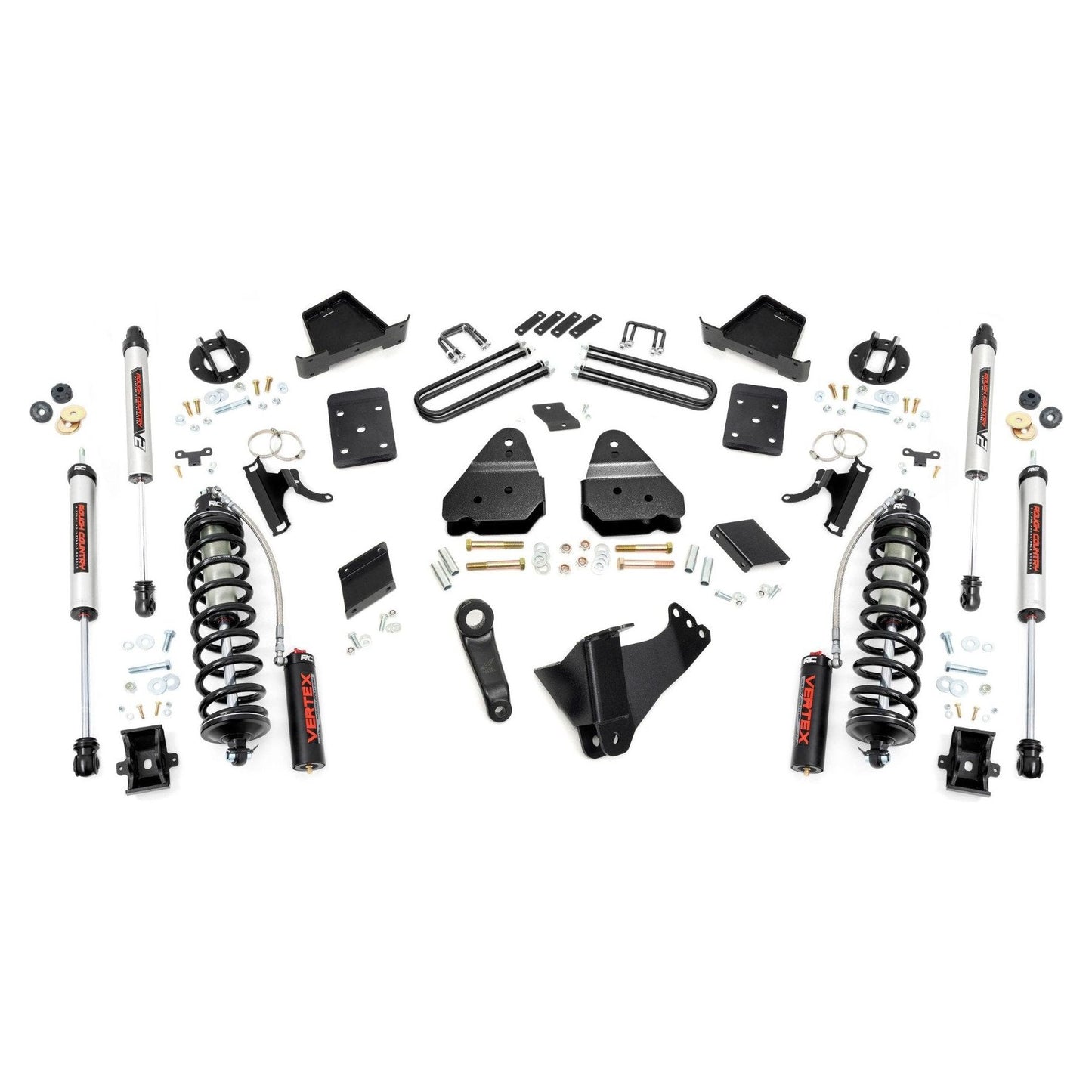 Rough Country V2 Monotube Shocks 4.5 Inch Coilover Conversion Lift Kit I 56358