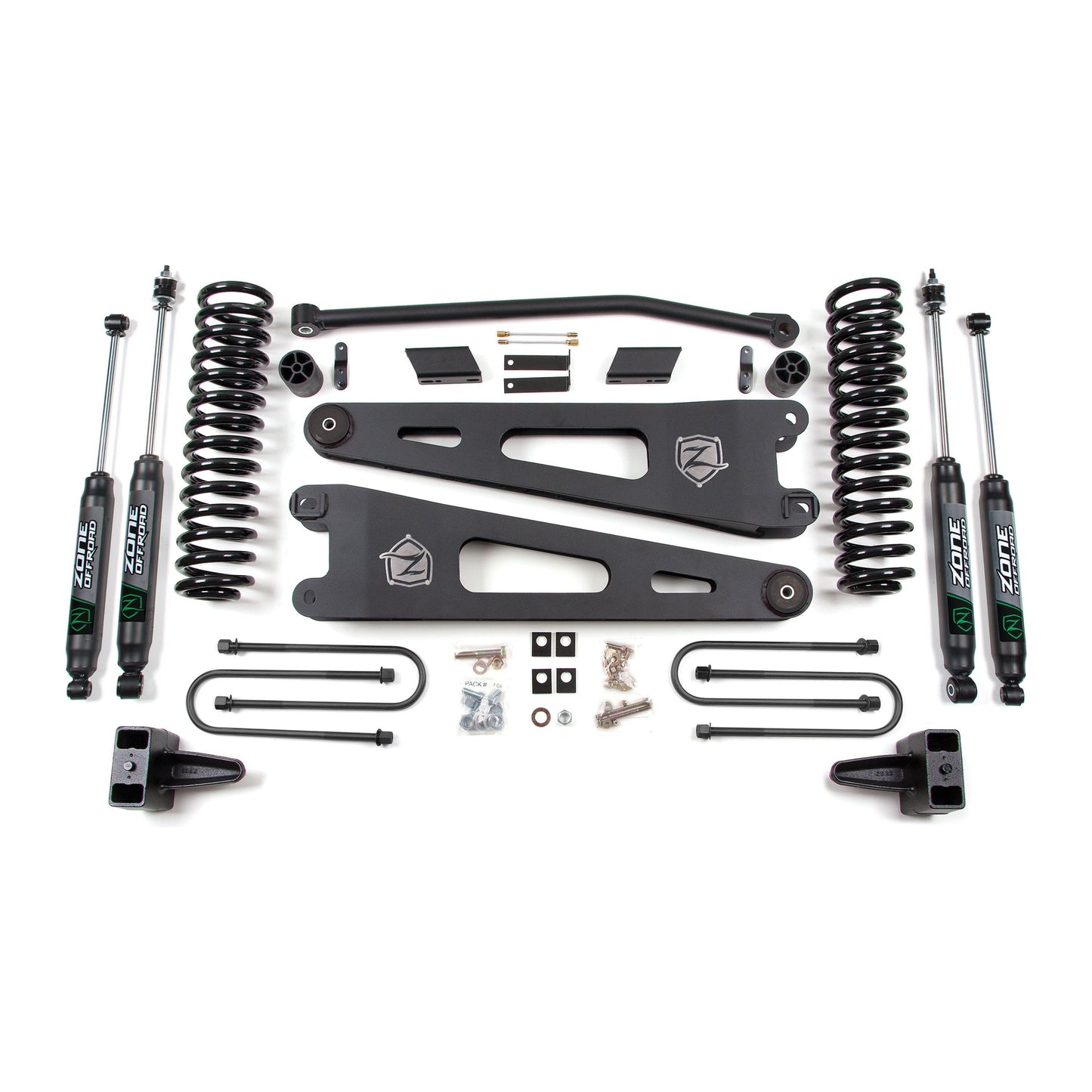 Zone Offroad 4 Inch Lift Kit w/ Radius Arm Gas I ZONF24N