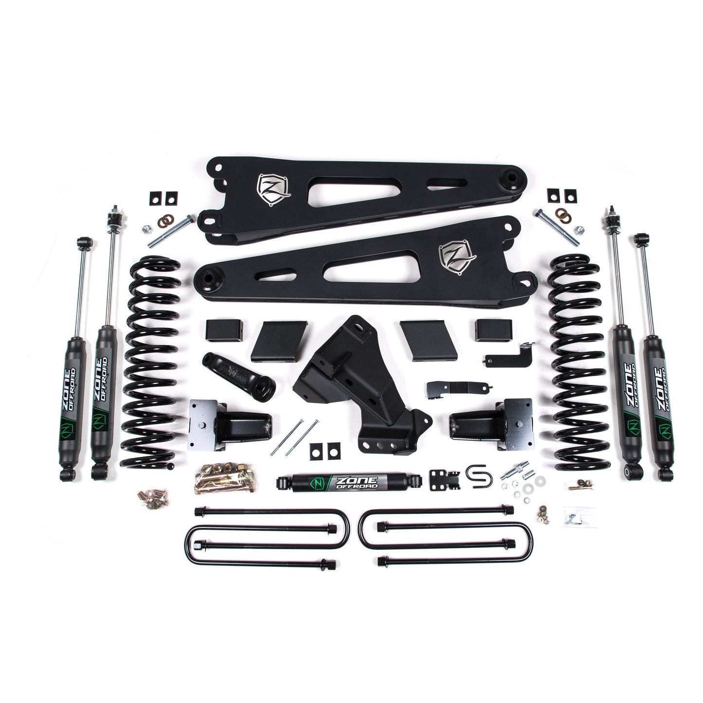 Zone Offroad 4 Inch Lift Kit w/ Radius Arm Gas I ZONF74F