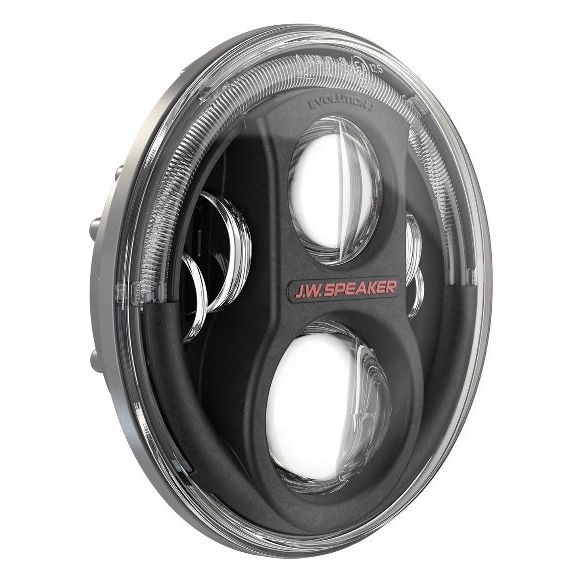 JW Speaker 8700 Evolution J2 Series Dual Burn 7" LED Headlights (Black Bezels) for 2007-2018 JK 554543