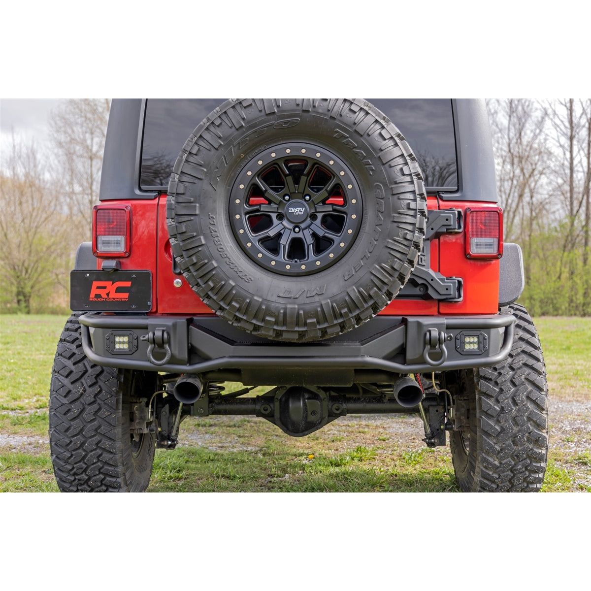 Rough Country Rear Tubular Bumper 2007-2018 Jeep Wrangler JK
