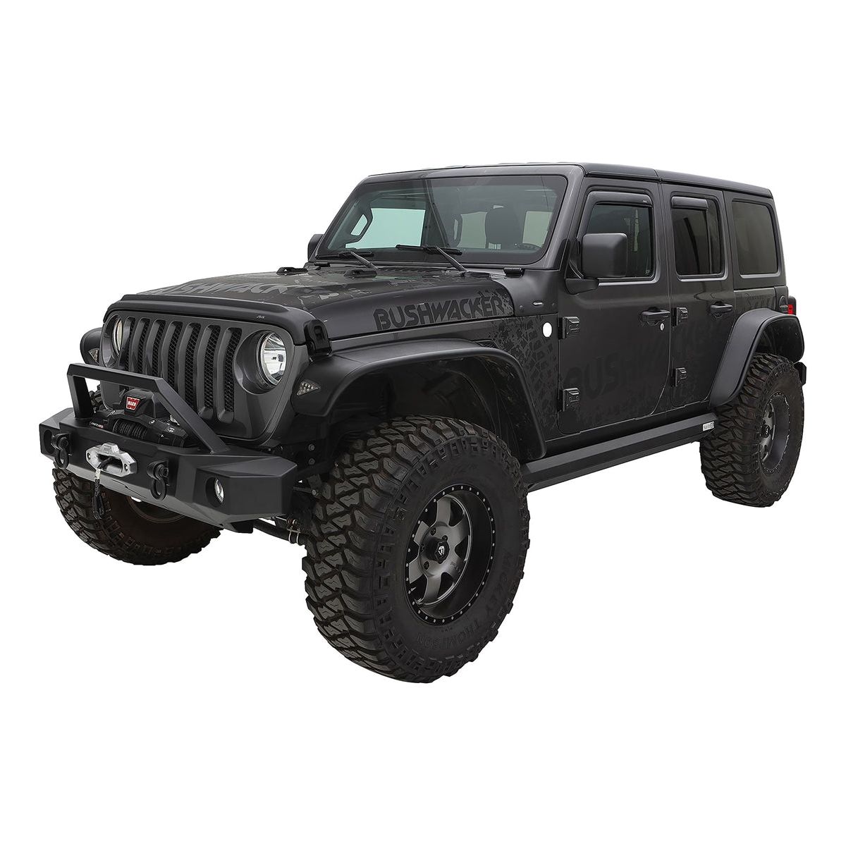 Bushwacker Flat Style Fender Flare Set for 18-C JL