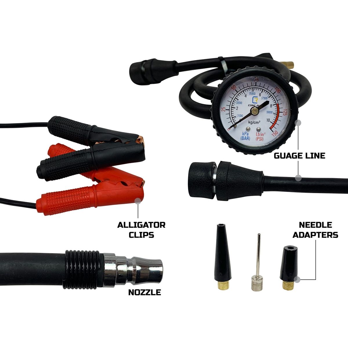 Up Down Air Compressor System 5.6 CFM with Storage Bag, Hose & Attachments  (Universal) 12099917