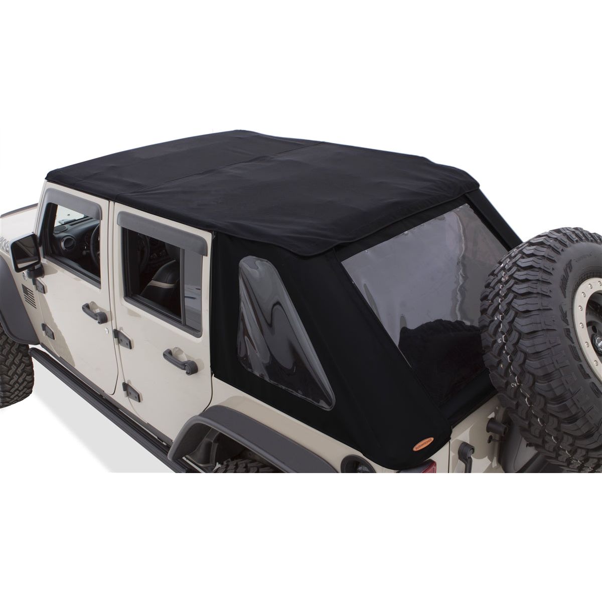Bushwacker Trail Armor Frameless Fastback Soft Top for 2007-2018 JK 4 Door Models 14925