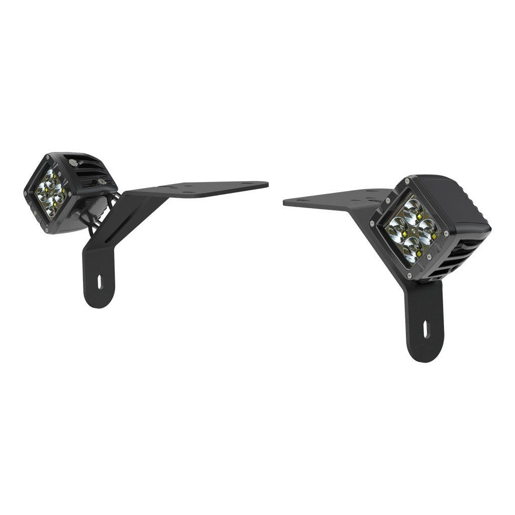 Aries Automotive Windshield LED 2" Cube Lights & Brackets for 2018-C JL - Gladiator JT 1501305