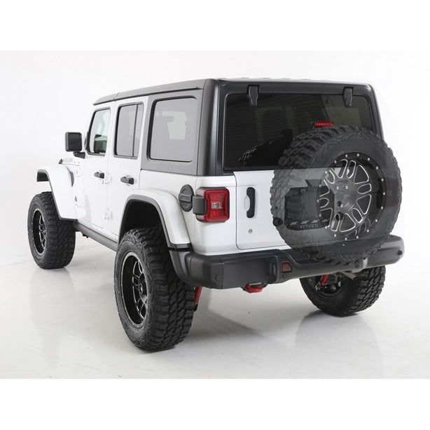 Poison Spyder Tire Carrier Delete Plate with Camera Mount (Black) for 18+ Jeep Wrangler JL 19-04-013P1