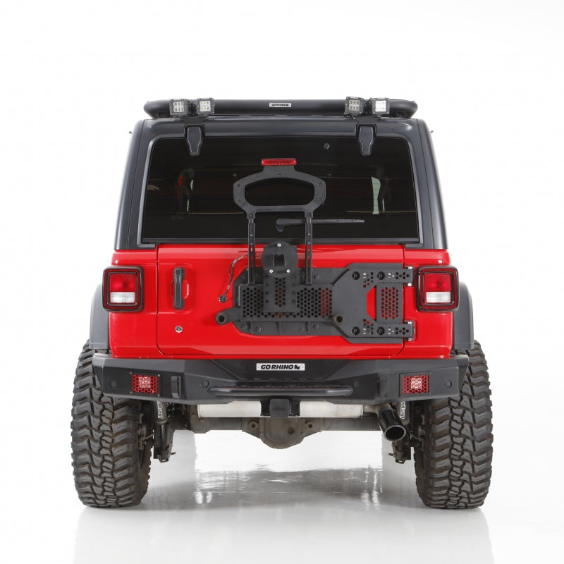 Go Rhino Rockline Low Profile Body Mount Tire Carrier for 2018-C JL 27137T