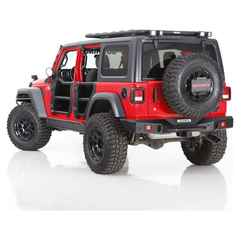 Go Rhino Rockline Low Profile Body Mount Tire Carrier for 2018-C JL 27137T