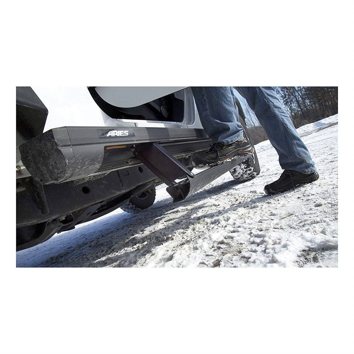 Aries Automotive (Black) ActionTrac Powered Running Boards for Jeep Wrangler JL Unlimited 4 Door Models