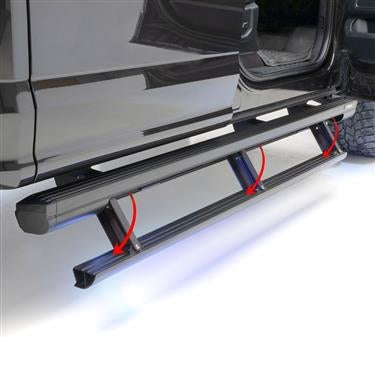 Aries Automotive ActionTrac Powered Running Boards for 2020-C Gladiator JT 3047975