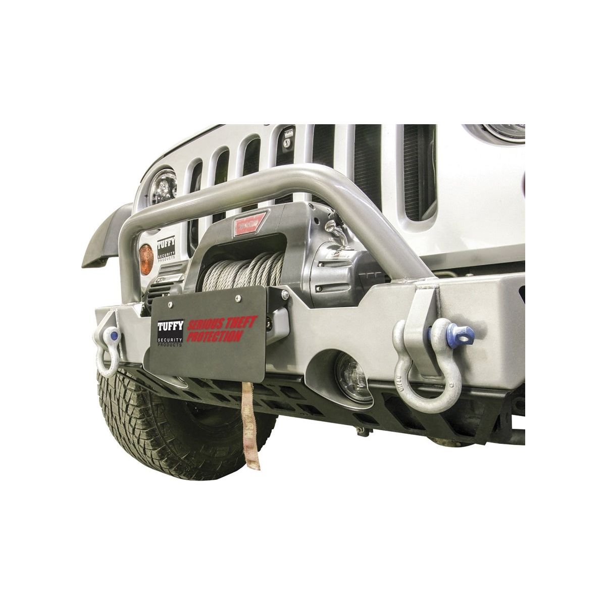 Tuffy Flip-Up License Plate Holder for Winch (Universal Fit) 333-01