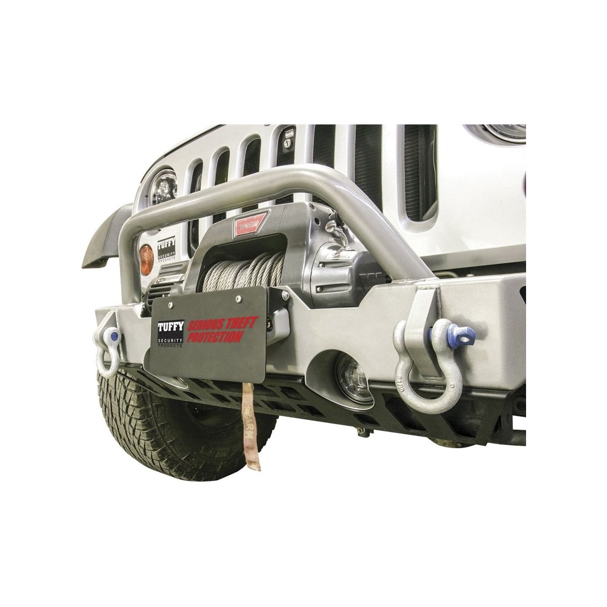 Tuffy Flip-Up License Plate Holder for Winch (Universal Fit)