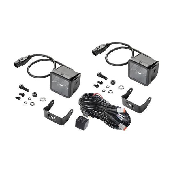 Hella Black Magic Series Flood LED Cube Light Kit 358176801