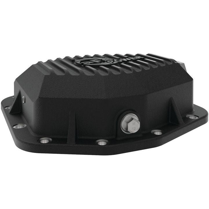 AFE Power Pro Series Rear Differential Cover Black w- Machined Fins & Gear Oil (2021-C Ford Bronco) 46-71291B