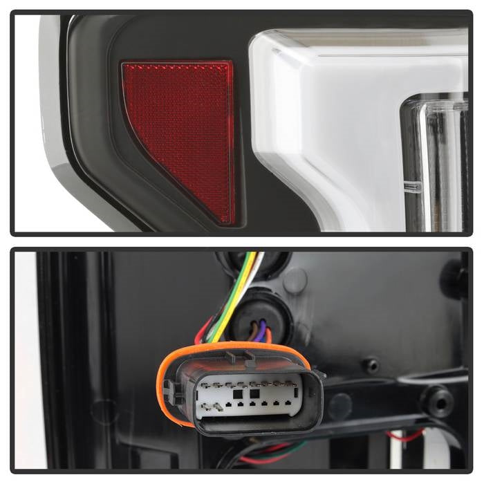 Spyder Automotive Black Fiber Optic LED Tail Lights (Ford F150 2015-2018) 5085313
