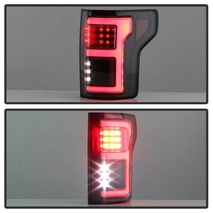 Spyder Automotive Black Fiber Optic LED Tail Lights (Ford F150 2015-2018) 5085313