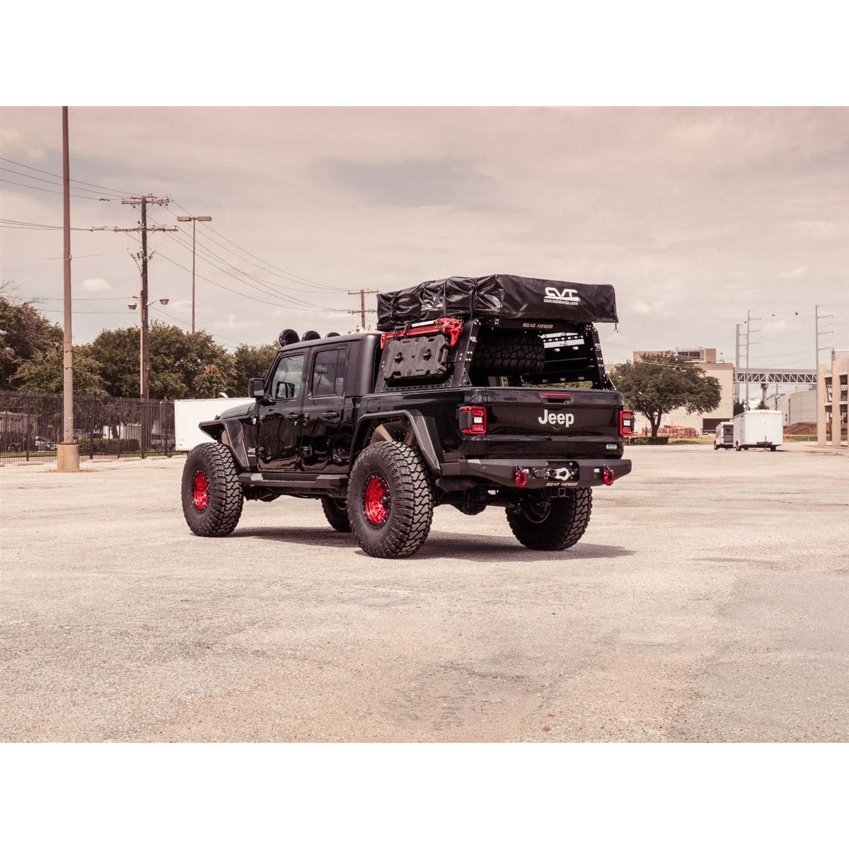 Road Armor Stealth Rear Fender Flare Gladiator (Texture Black) for 18-C JL - JLU & Gladiator JT Rubicon 520AFR0B