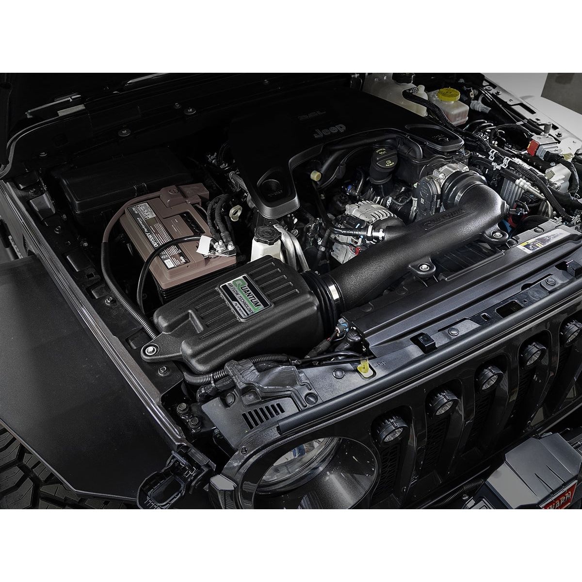 AFE Power Quantum Cold Air Intake System w-Pro 5R Filter for 2018-C Jeep Wrangler JL - Gladiator JT 53-10017R