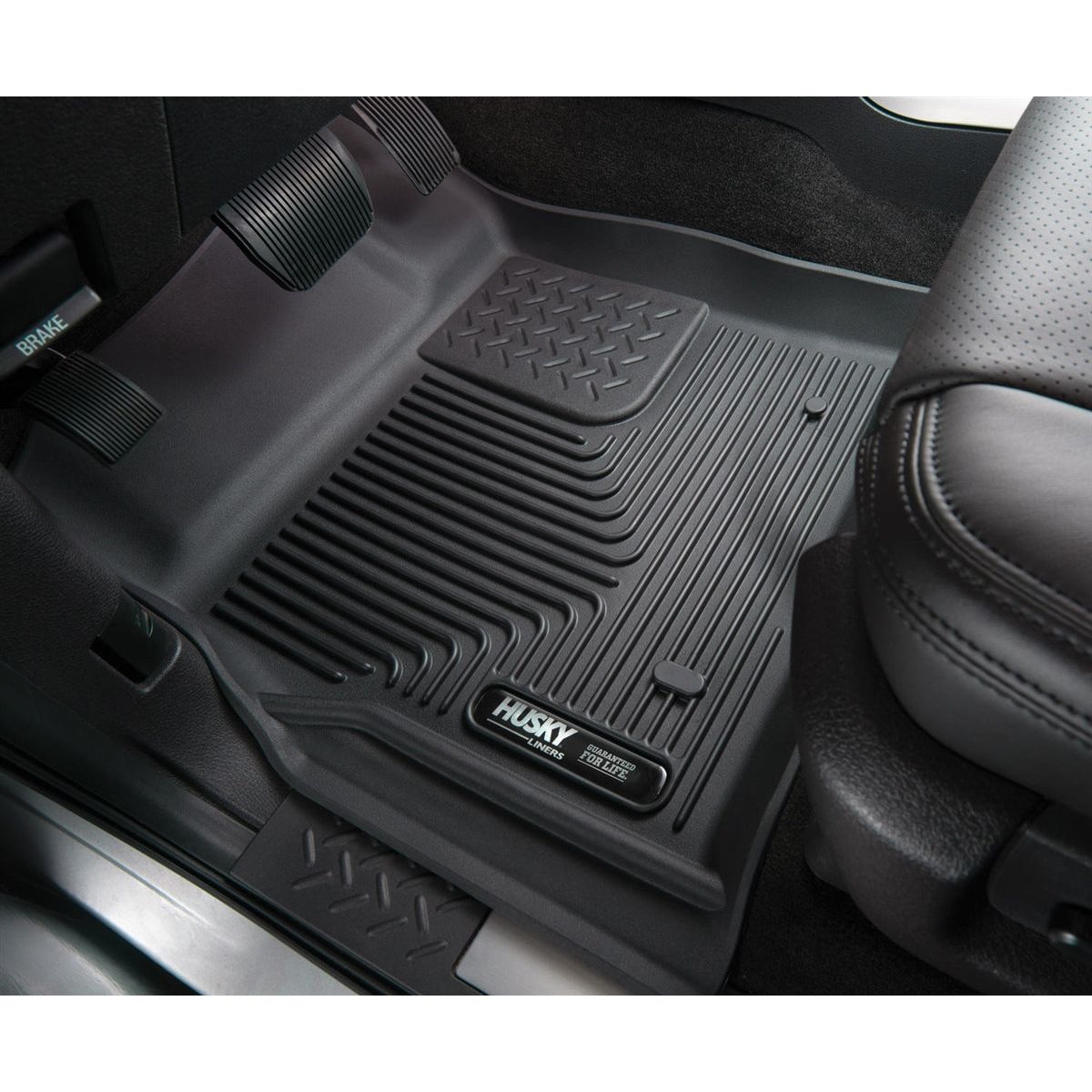 Husky X-act Contour Front Floor Liners (Black) for 2018-C Jeep Wrangler JL - Gladiator JT