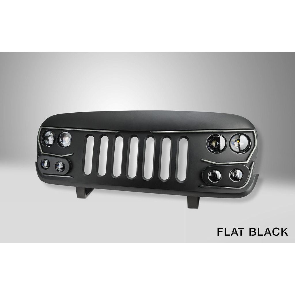 ORACLE Lighting Vector Grill for 07-18 Jeep Wrangler JK 2 Door & Unlimited 4 Door Models 5817-PRO