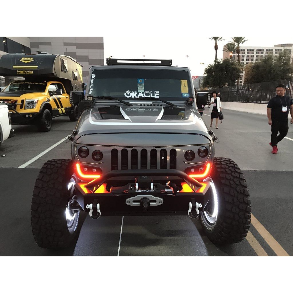 ORACLE Lighting Vector Grill for 07-18 Jeep Wrangler JK 2 Door & Unlimited 4 Door Models 5817-PRO