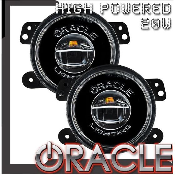 ORACLE Lighting High Performance 20W LED Fog Lights for Jeep Wrangler JK -JL - Gladiator JT