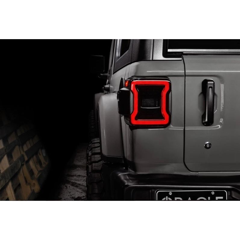 ORACLE Lighting Black Series LED Tail Lights for 2018-C Jeep Wrangler JL 5852-504