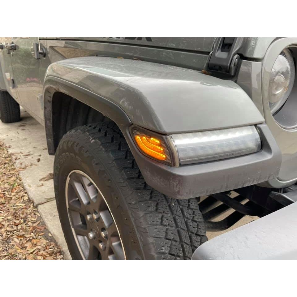 ORACLE Lighting LED Front Sidemarker Lights (Smoke) for 2018-C JL - Gladiator JT 5853-504