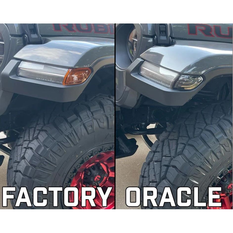 ORACLE Lighting LED Front Sidemarker Lights (Smoke) for 2018-C JL - Gladiator JT 5853-504