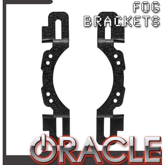 ORACLE Lighting LED Fog Light Adapter Brackets for 2013-C Steel Bumper Wrangler  JK - JL - JT 5857-504