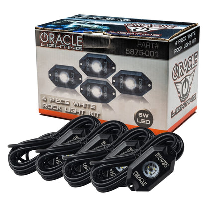 ORACLE Lighting White Underbody Wheel Well Rock Light Kit (4 Piece)