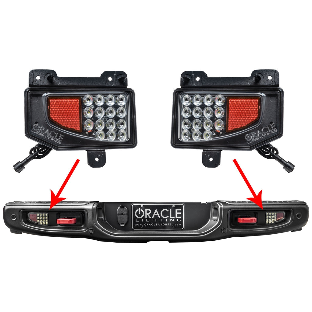 ORACLE Lighting Rear Bumper LED Reverse Lights (with PNP harness) for 2020-C Jeep Gladiator JT 5881-504