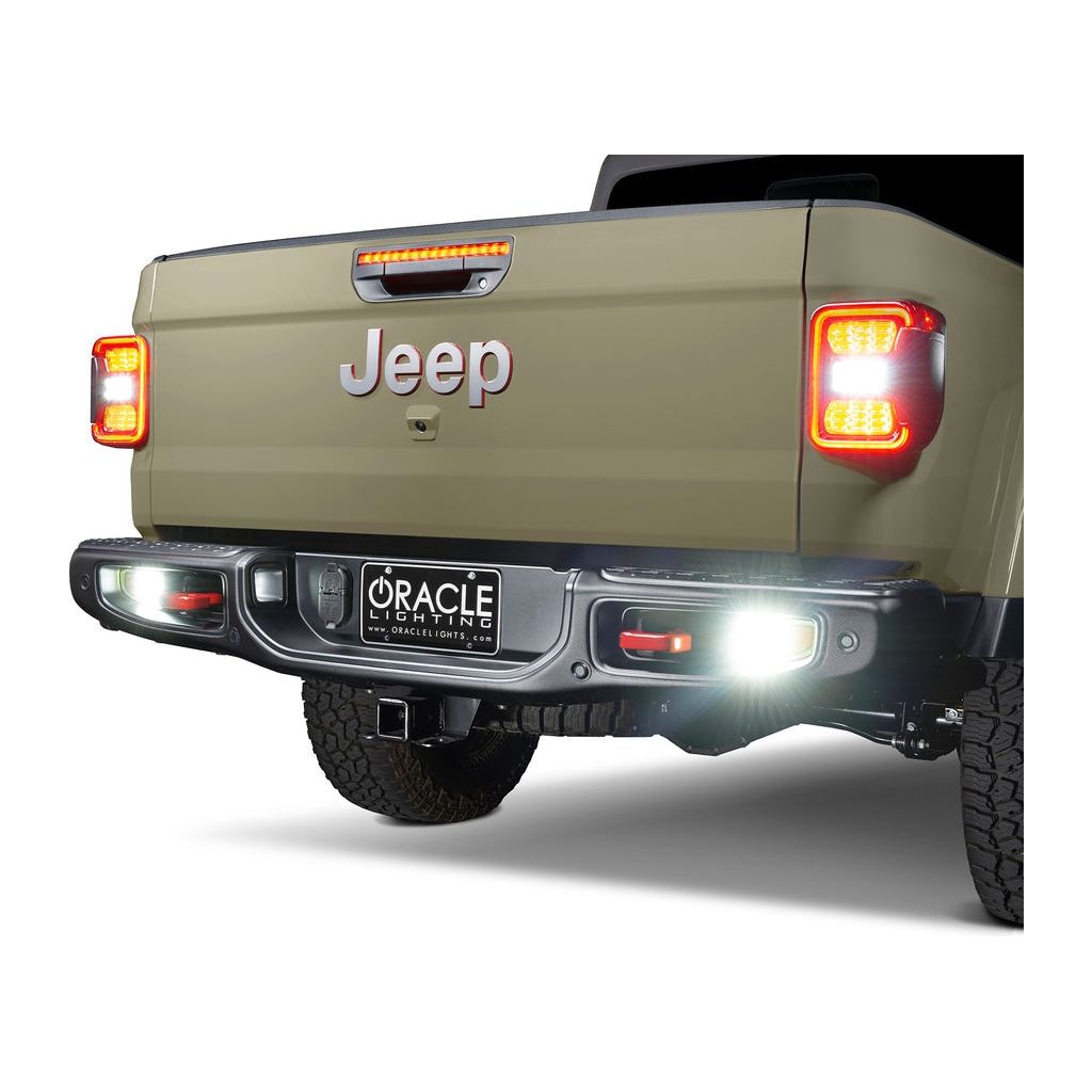 ORACLE Lighting Rear Bumper LED Reverse Lights (with PNP harness) for 2020-C Jeep Gladiator JT 5881-504