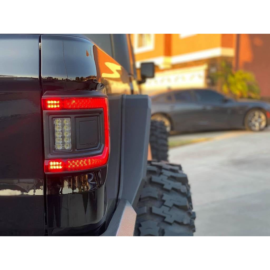 ORACLE Lighting Flush Mount LED Tail Lights for Jeep Gladiator JT 5882-504 / 5882-504-t