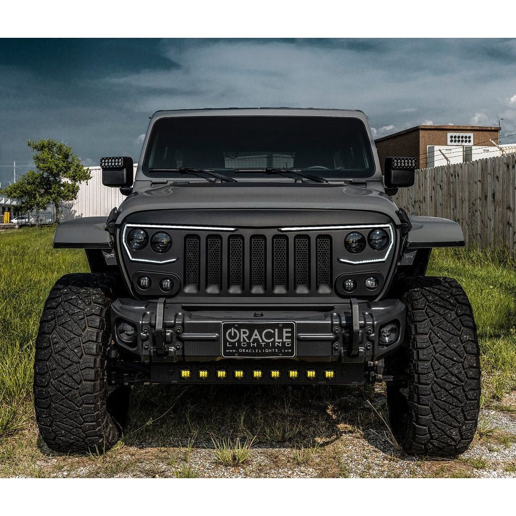 ORACLE LIGHTING SKID PLATE WITH INTEGRATED LED EMITTERS FOR JEEP WRANGLER JL AND GLADIATOR JT